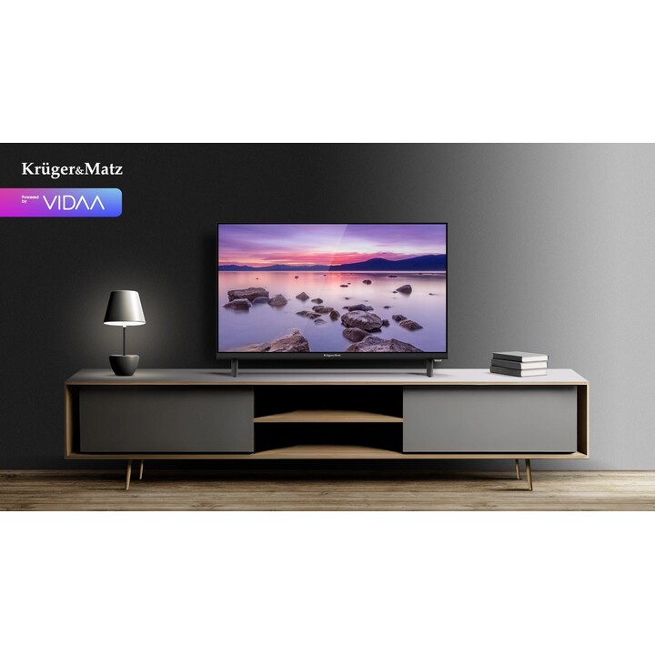 Téléviseur intelligent HD Wi-Fi Krüger&Matz KM0224-V3 24" Noir