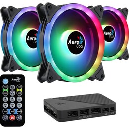 Aerocool DUO12PRO ARGB Kit 3 Ventiladores 120mm Iluminación LED