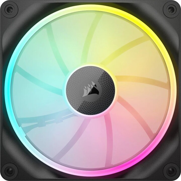Corsair PWM iCUE LINK LX140 RGB Expansión de Ventilador Dual 140 mm Negro