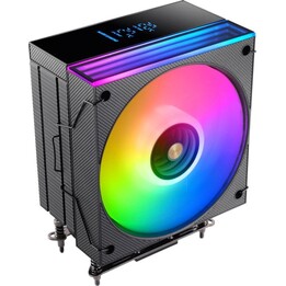 Ventilador CPU Mars Gaming Mcpu-lcd Disipador Cpu 300w Tdp 6x Heatpipes Ventilador Argb 120mm Pantalla Lcd Negro