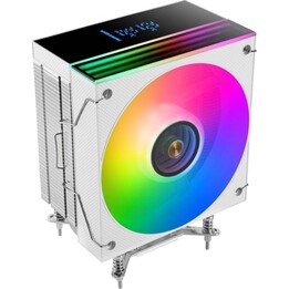 Mars Gaming Mcpu-lcd Ventilador da CPU Dissipador de calor da CPU 300w Tdp 6x Heatpipes Argb Ventilador 120mm Branco Ecrã Lcd