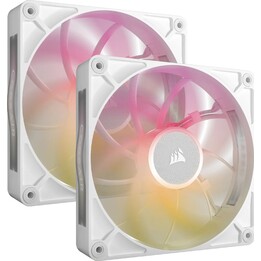 Corsair iCUE LINK RX140 MAX RGB Dual Pack Ventola PWM supplementare 140 mm Bianco