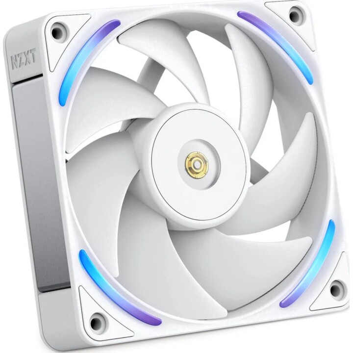 NZXT F120X Ventola per PC bianca da 12 cm con illuminazione a LED e pin a 4 pin