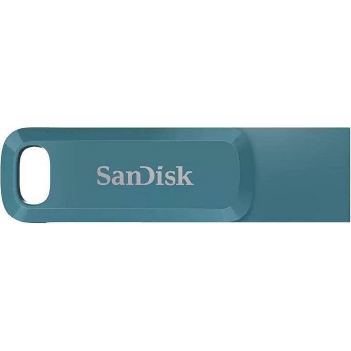 SanDisk Ultra Dual Drive Go 128GB USB-C and USB-A Blue USB Flash Drive
