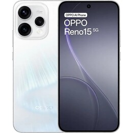 Oppo Reno15 5G, 8 Go 512 Go, 6,59 AMOLED, 6 500 mAh, blanc aurore