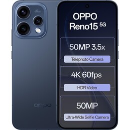 Oppo Reno15 5G, 8GB 512GB, 6,59 AMOLED, 6500mAh, Preto Crepúsculo