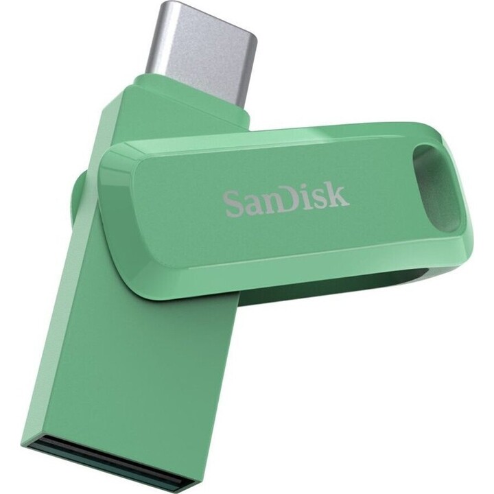 Memoria USB SanDisk Ultra Dual Drive Go 128 GB USB-C y USB-A Verde