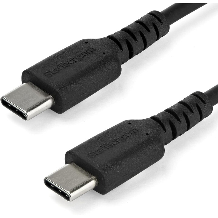 StarTech.com Cable de 2m de Carga USB C - de Carga Rápida y Sincronización USB 2.0 Tipo C a USB C para Portátiles - Revestimient