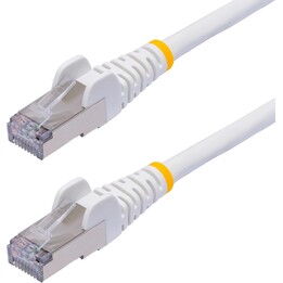 StarTech.com 1m White CAT8 Ethernet Cable, Snagless RJ45, 25G/40G, 2000MHz, 100W PoE++, S/FTP, 26AWG Pure Bare Copper Wire, LSZH