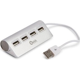 Quick Media QMH204P USB 2.0 4-Port Aluminum Hub