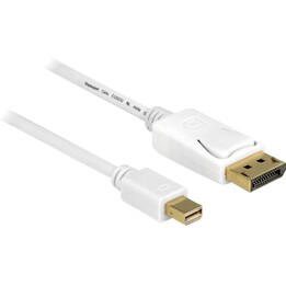 Delock Mini Displayport Macho-Disp. Macho 3m Blanco - Cable