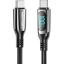 Vention USB 2.0 Type-C Cable 5A 100W TAYBAV/ USB Type-C Male - USB Type-C Male/ 1.2m/ with Screen