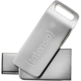 Unidade flash USB metálica Intenso cMobile Line 128 GB USB-A USB-C