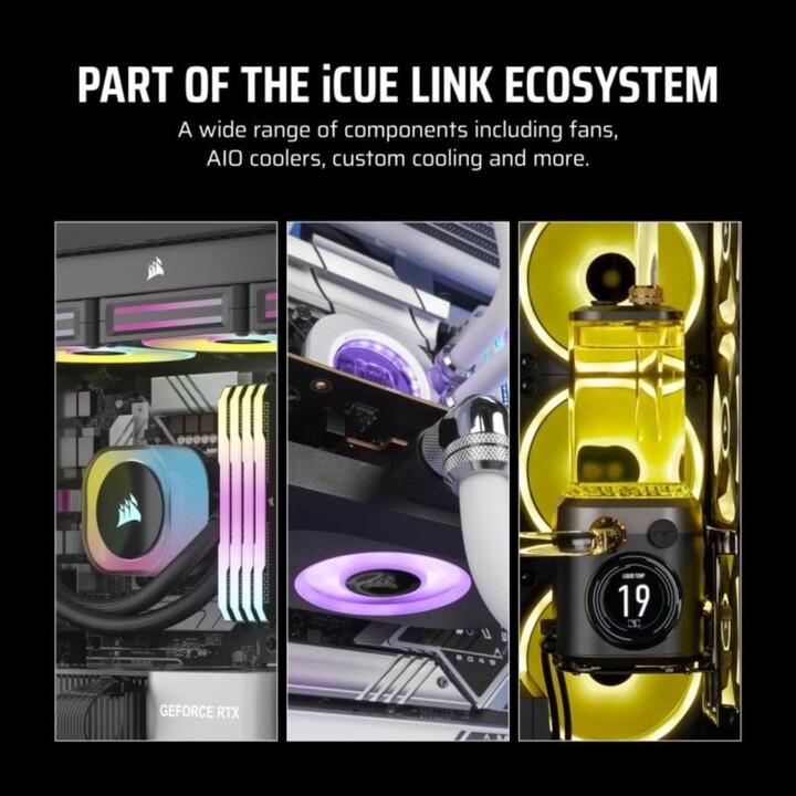 Corsair iCUE LINK LX120-R RGB Ventola PWM supplementare 120 mm Bianco
