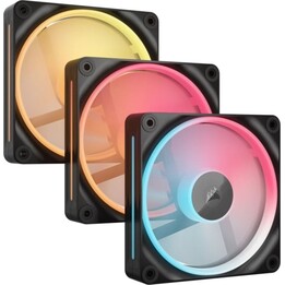 Corsair iCUE LINK LX120-R RGB Dreifach-Zusatzlüfterkit PWM 120mm Schwarz
