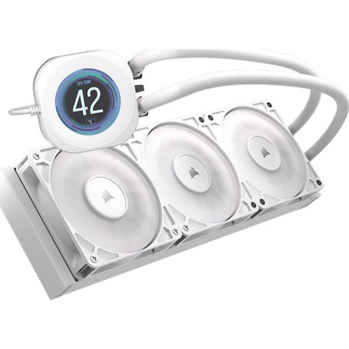Corsair Nautilus RS 360 LCD Weiß Flüssigkühlungsset