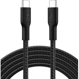 Belkin Eco Cavo intrecciato da C a C 2m 240W Ricarica rapida Nero