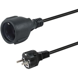 Cable alimentacion shuko macho a schuko hembra cee 7/3 5m 112182