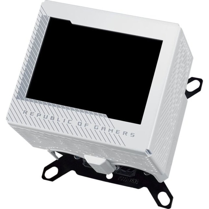Bloco de água para CPU ASUS ROG Ryujin III WB White Edition com ecrã LCD a cores de 3,5", branco