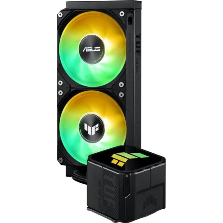 ASUS TUF Gaming LC III Kit di raffreddamento a liquido da 240 mm con 2 ventole ARGB Multicolor