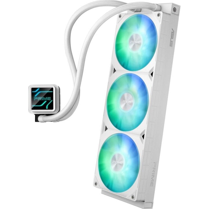 Système de refroidissement liquide ASUS Prime LC 360 ARGB White Edition 360mm 3 ventilateurs RGB Lighting