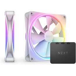 NZXT F140 RGB Duo 140mm Dual Pack Blanco + Controlador RGB