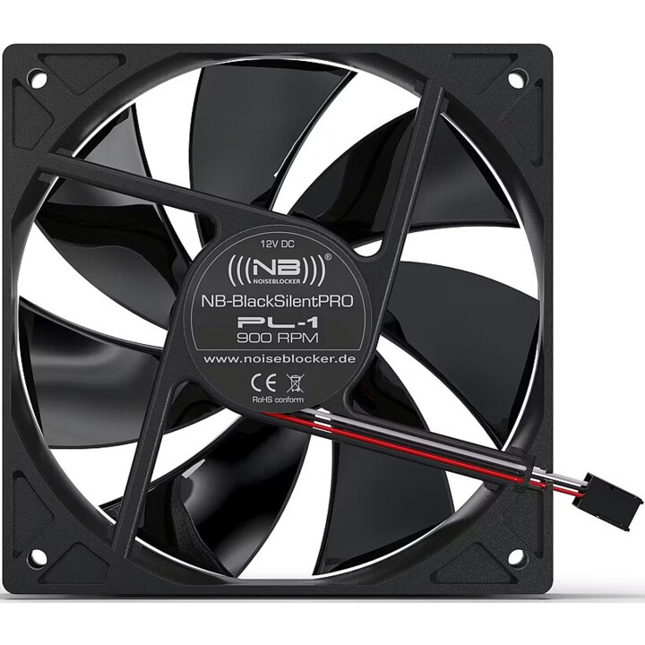 Noiseblocker BlackSilent PRO PL1 - Ventilador 12 cm