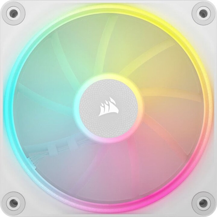 Corsair PWM iCUE LINK LX120 RGB Expansión de Ventilador Único 120 mm Blanco