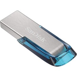 SanDisk STICK 32GB Ultra Flair Memory, 3.2 Gen 1, Blue / Silver