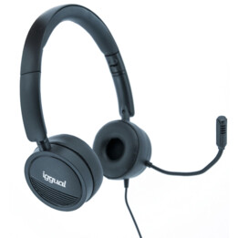 iggual Dual Tech headset with microphone USB/3.5 mm