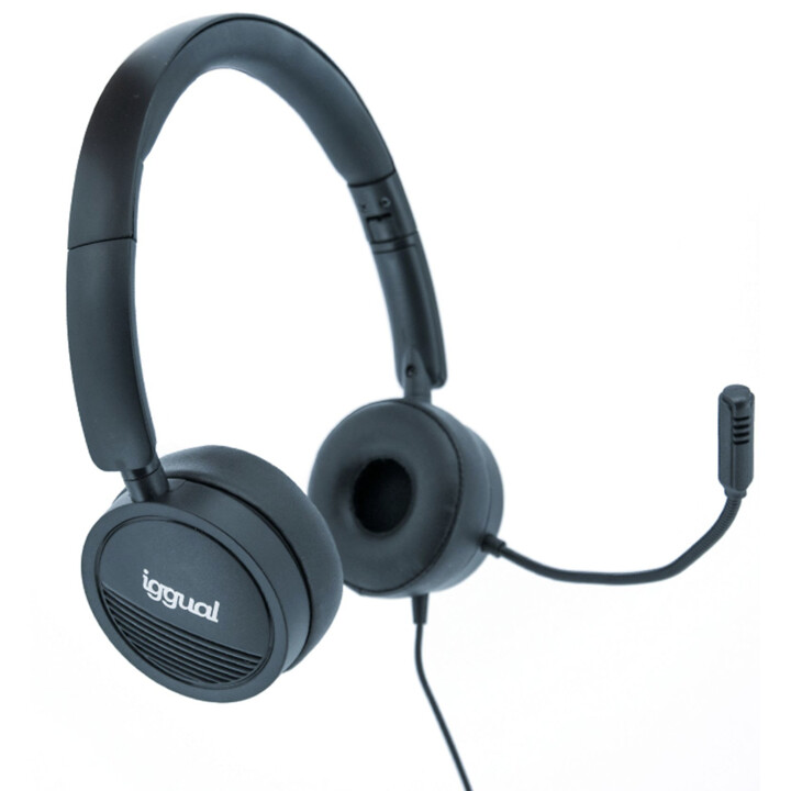 iggual Dual Tech cuffie con microfono USB/3,5 mm