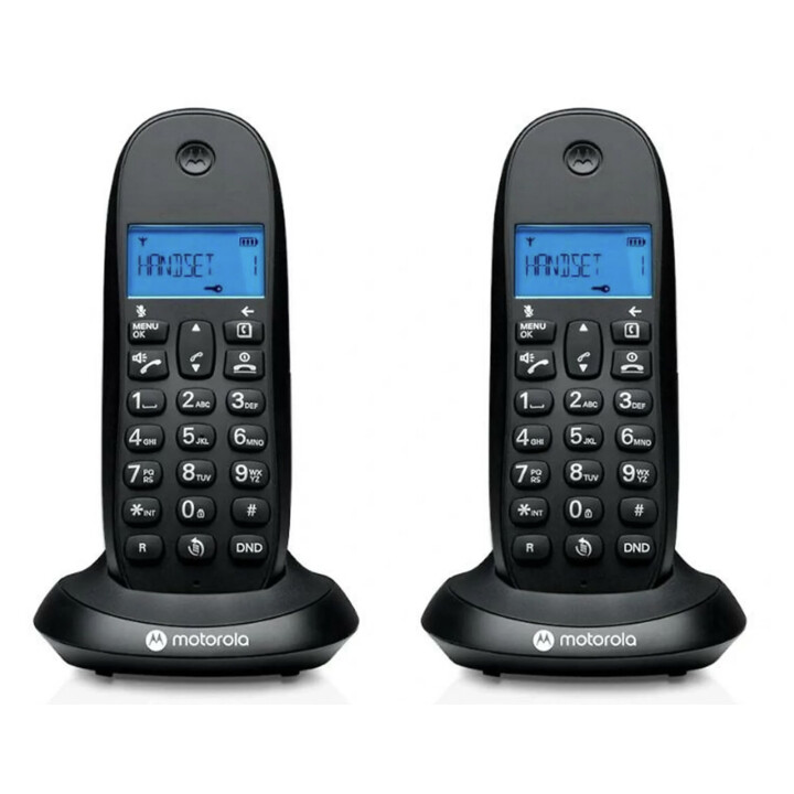 Motorola C1002L Teléfono Inalámbrico DECT + 1 Auricular - Identificador de Llamadas - Manos Libres