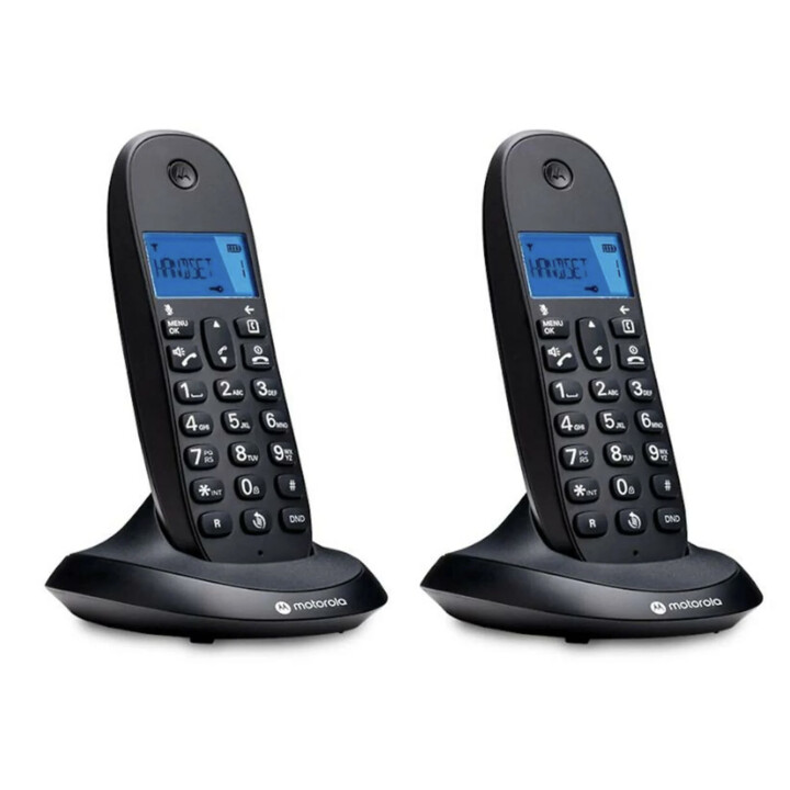 Telefone sem fios DECT Motorola C1002L + 1 auscultador - Identificador de chamadas - Mãos-livres
