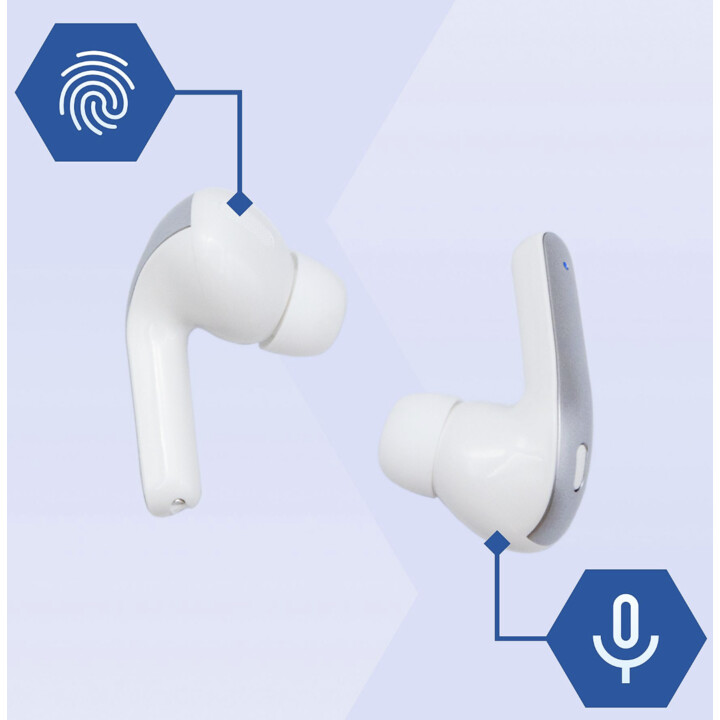 Cuffie True Wireless - True Sound IGGUAL, In-ear, Bluetooth, bianco
