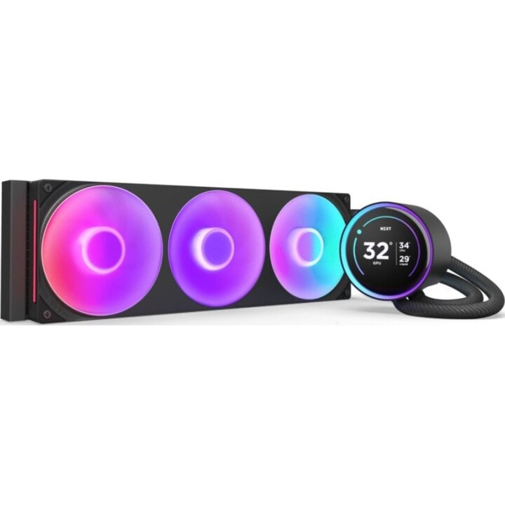 NZXT Kraken Elite 360 RGB Kit Refrigeración Líquida con Pantalla IPS 360mm Negro