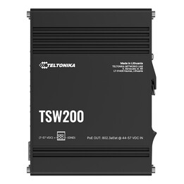 Teltonika TSW200 Gigabit Ethernet não gerenciável (10/100/1000) Power over Ethernet (PoE) Preto