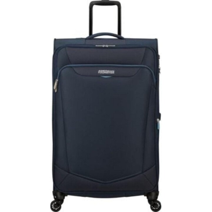 American Tourister SummerRide Suitcase 80cm Navy Blue 111L TSA Expansível 4 Rodas