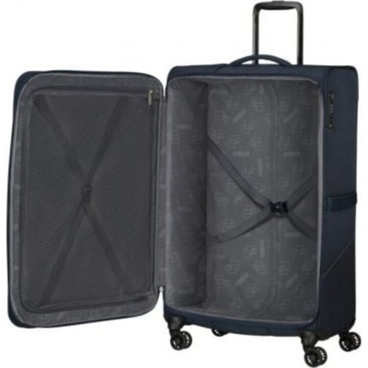 American Tourister SummerRide Suitcase 80cm Navy Blue 111L TSA Expansível 4 Rodas