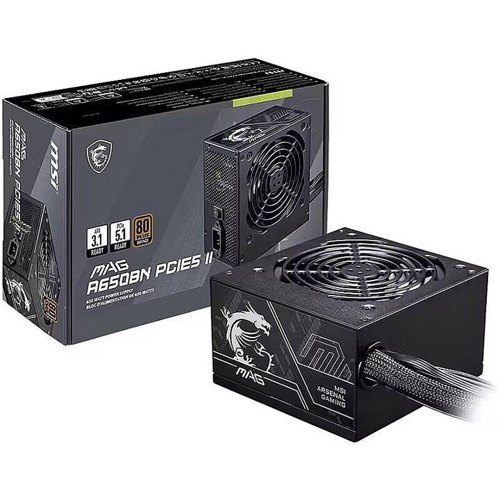 Netzteil|MSI|ATX|PC|100–240 V|650 W|MAGA650BNPCIE5II