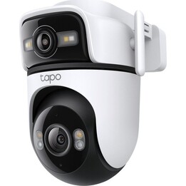 TP-Link Tapo Câmara de segurança exterior de lente dupla com panorâmica/inclinação