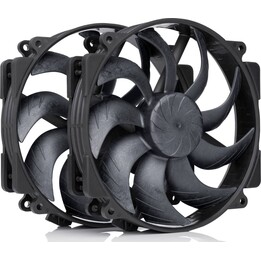 Noctua NF-A14X25r G2 PWM Sx2-PP chromax.black fan, LCP - black, 140mm, 2-pack