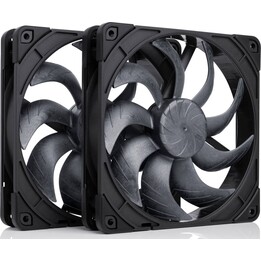Noctua NF-A14X25 G2 PWM Sx2-PP chromax.black Lüfter, LCP - schwarz, 140mm, 2er Pack
