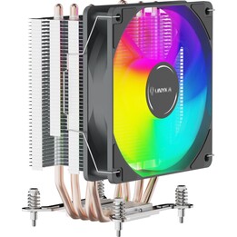 Ventilador con disipador para cpu unyka unycool h60 argb 9 aspas 120mm compatible todo intel + am4