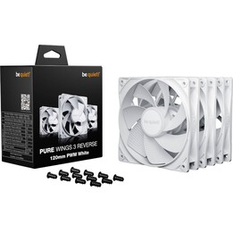 Be Quiet Case Fan Pure Wings 3 Reverse 3-Pack 120mm PWM Bianco