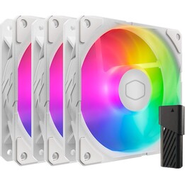 Cooler Master MFX-B2DW-253P2-R2 SickleFlow Edge 120ARGB WE 3 en 1, 3 ventiladores de 120 mm, LDB, 690~2500 RPM