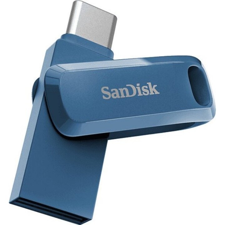 Unidade flash SanDisk Ultra Dual Drive Go 64 GB USB tipo C, azul
