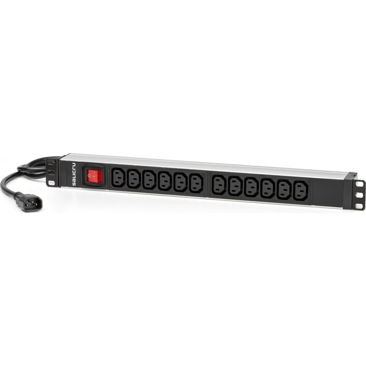 Multiprise avec interrupteur Salicru SPS 12F PDU / 12 Prises / Noir