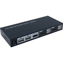 AISENS A111-0400 commutateur écran, clavier et souris Noir