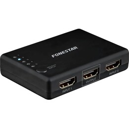 FONESTAR FO-22SW51 HDMI-Umschalter 5 Eingänge 1 Ausgang 4K Ultra HD 60 Hz Schwarz