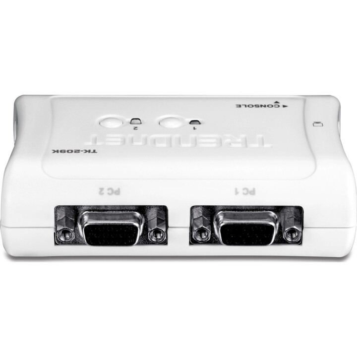 Switch KVM TRENDnet TK-209K/ 2PC com apenas 1 teclado e mouse